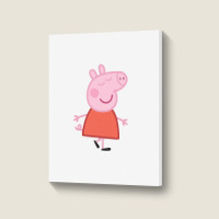 Peppa Pig Portrait Canvas Print | Artistshot