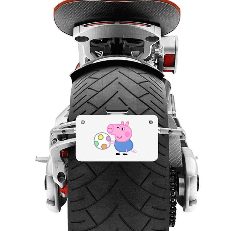 Peppa Pig Motorcycle License Plate | Artistshot