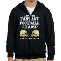 Mens Proud  Football Champ Youth Zipper Hoodie | Artistshot