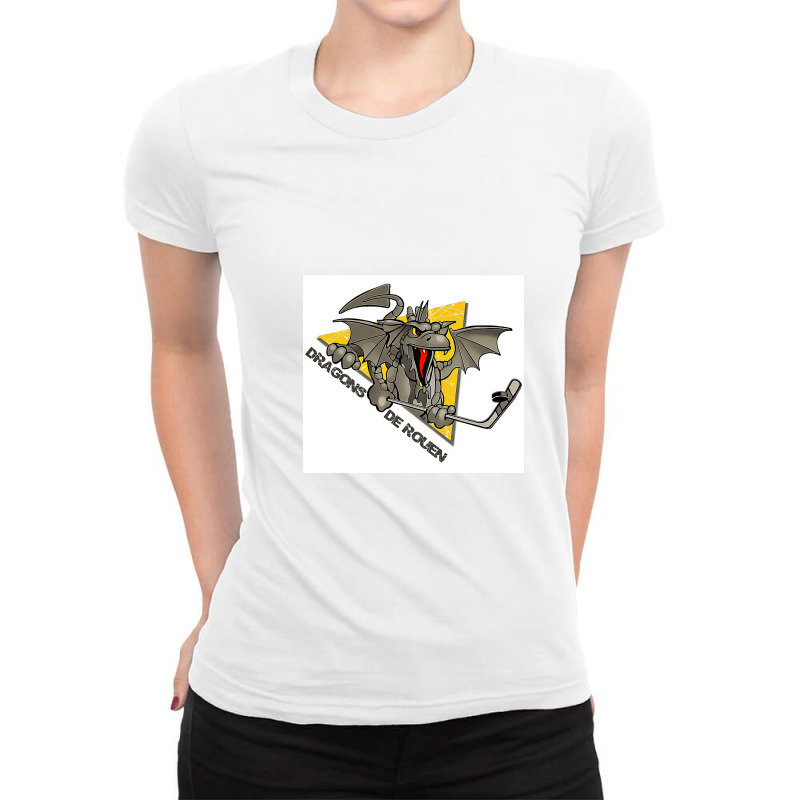 Dragons Hockey Ladies Fitted T-Shirt by ameliarini | Artistshot