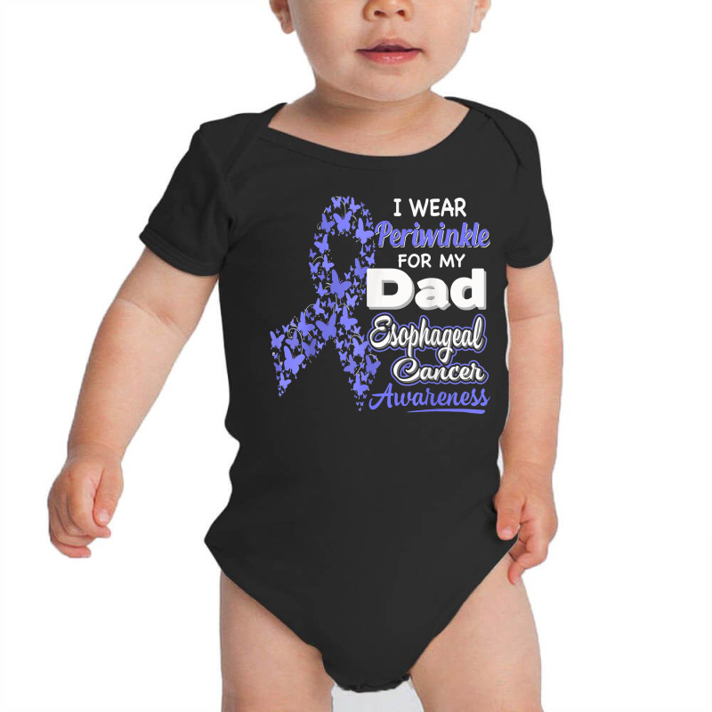 I Wear Periwinkle For My Dad   Esophageal Cancer Awareness Baby Bodysuit by annalyneplacencia | Artistshot