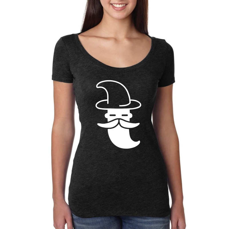 Minimal Wizard Funny Women's Triblend Scoop T-shirt by heart eye | Artistshot