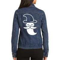 Minimal Wizard Funny Ladies Denim Jacket | Artistshot