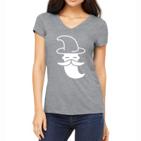 Minimal Wizard Funny Women's V-neck T-shirt | Artistshot