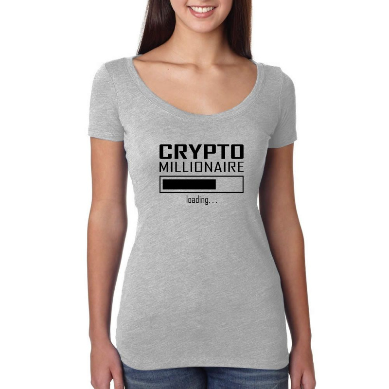 Crypto Millionaire (1) Women's Triblend Scoop T-shirt by banjarstore | Artistshot