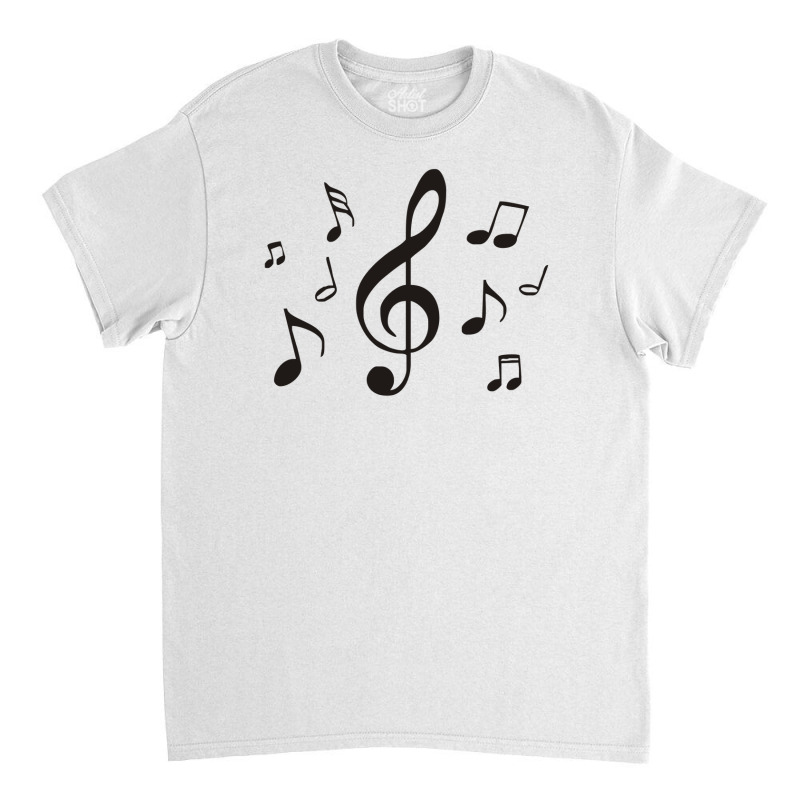 Music Notes Funny Classic T-shirt by heart eye | Artistshot