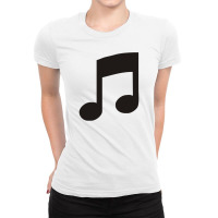 Musical Note Funny Ladies Fitted T-shirt | Artistshot