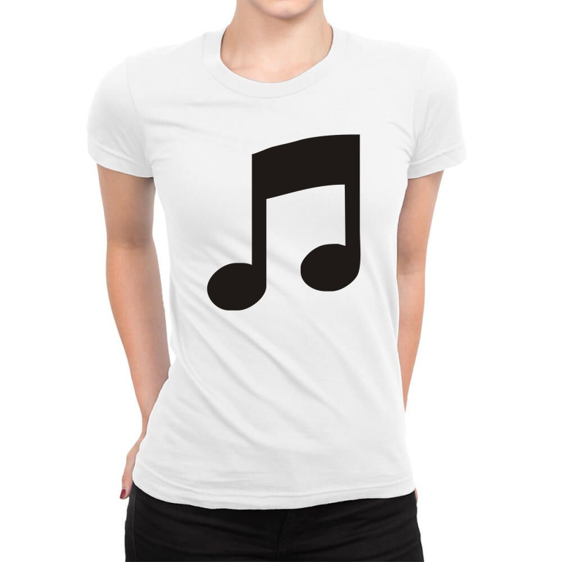 Musical Note Funny Ladies Fitted T-Shirt by heart eye | Artistshot