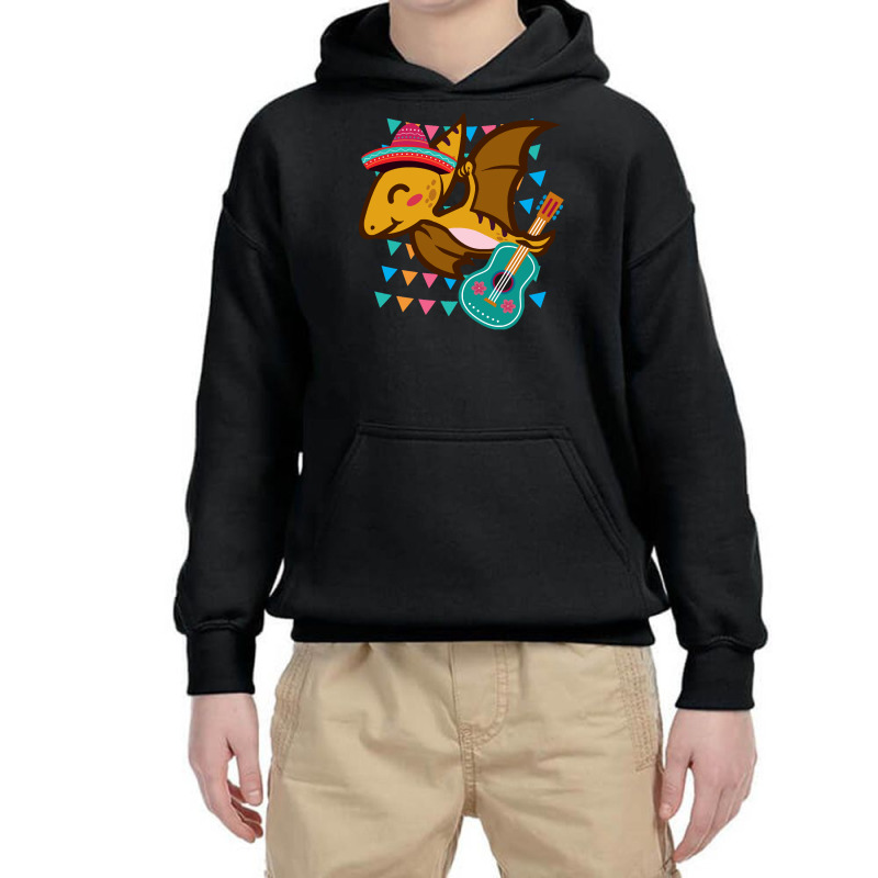 Pterosaur Dinosaur Cinco De Mayo T  Shirt Funny Pterosaur Dinosaur Cin Youth Hoodie | Artistshot