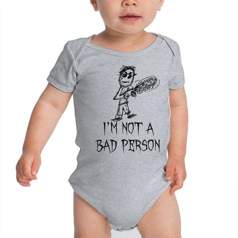 I'm Not A Bad Person Halloween Costume Word Design T Shirt Baby Bodysuit | Artistshot