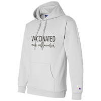 Vaccinated & Caffeinated Champion Hoodie | Artistshot