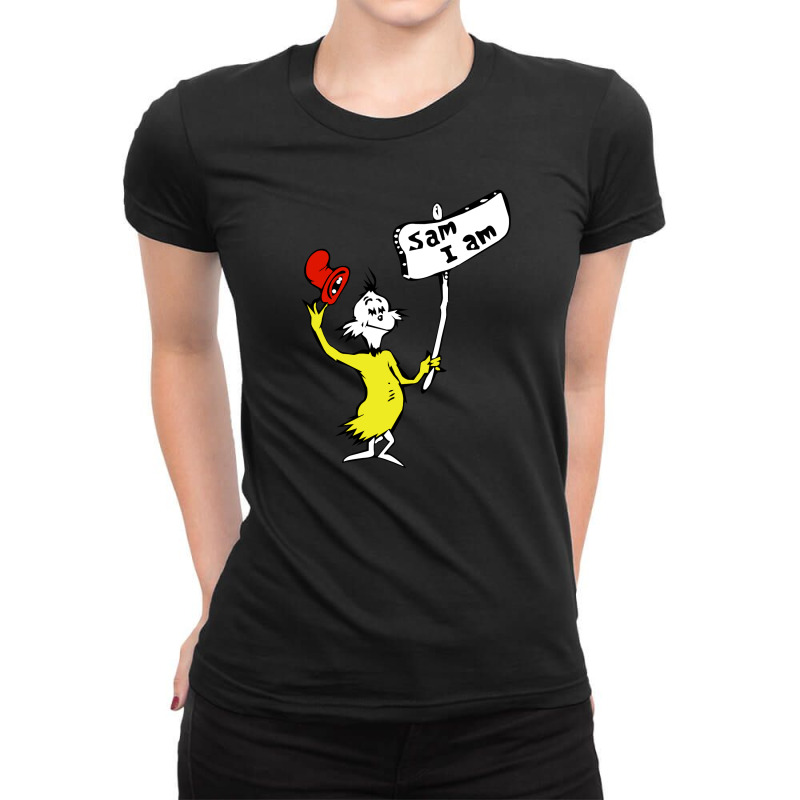 Sam I Am Ladies Fitted T-Shirt by juvia | Artistshot