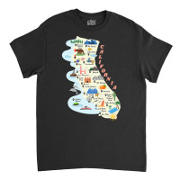 California Map Fun Graphic Premium T Shirt Classic T-shirt | Artistshot