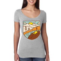 Camping Women's Triblend Scoop T-shirt | Artistshot