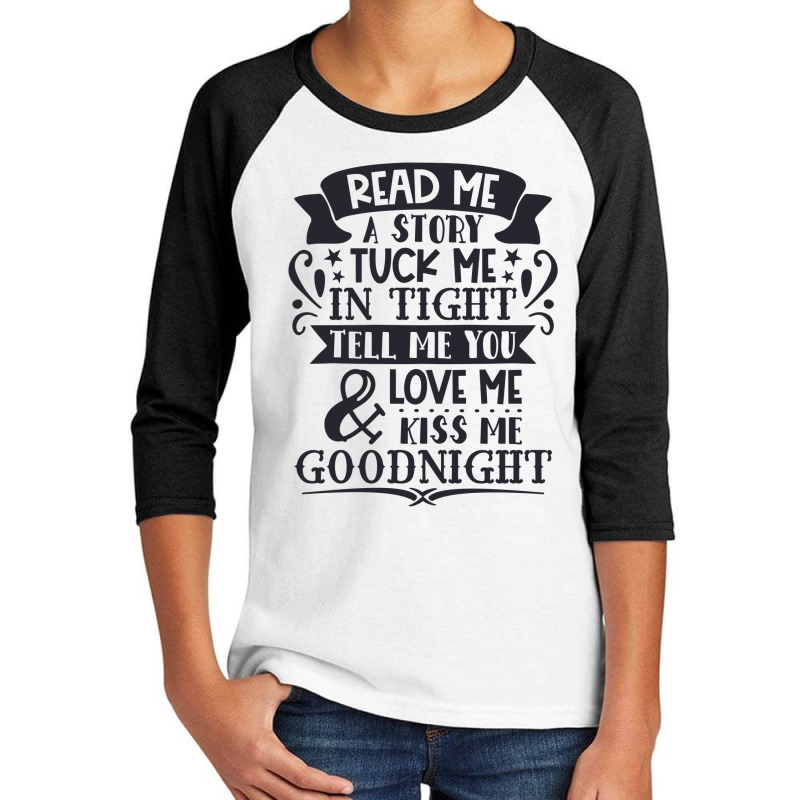 Read Me A Story Tuck In Tight Youth 3/4 Sleeve by Borneo Paradiso | Artistshot