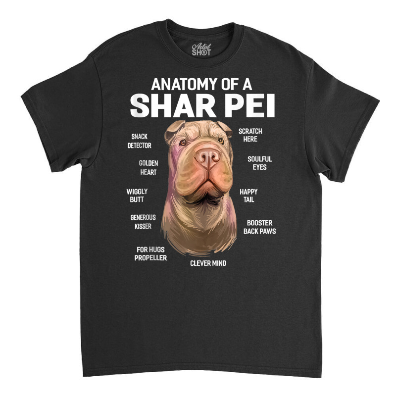 Dogs 365 Anatomy Of A Shar Pei Dog Funny Gift Tank Top Classic T-shirt | Artistshot