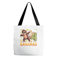 Kids 4 Year Old Monkey Birthday Safari Jungle Animal 4th B Day T Shirt Tote Bags | Artistshot