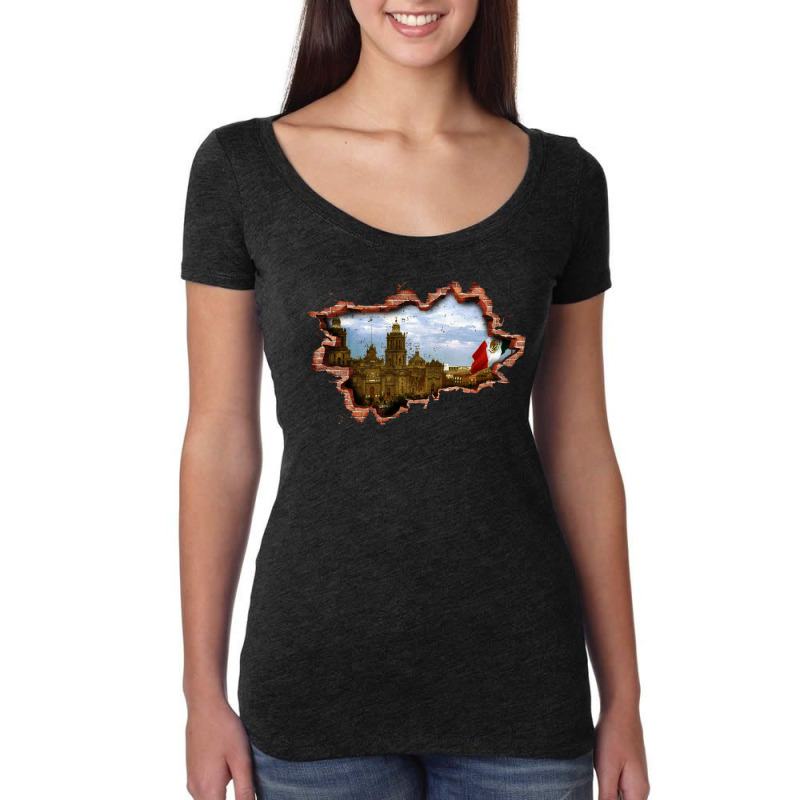 Mexico Inside Wall Women's Triblend Scoop T-shirt by autlu2024 | Artistshot