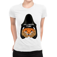 Halloween Time Ladies Fitted T-shirt | Artistshot