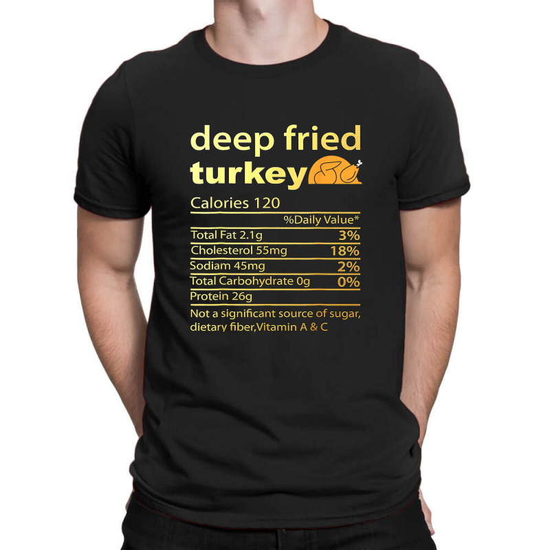 Thanksgiving Deep Fried Turkey Nutrition Food Facts Thanksgiving Costu T-shirt | Artistshot