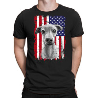 Dogs 365 Distress American Flag Italian greyhound Dog Usa Premium T S T-shirt | Artistshot