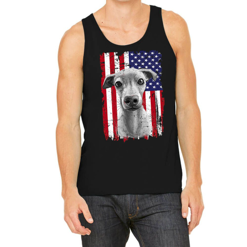 Dogs 365 Distress American Flag Italian greyhound Dog Usa Premium T S Tank Top | Artistshot