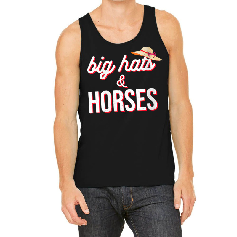 Womens Funny Horse Racing Fascinators Big Hats And Horses Ky Derby V N Tank Top | Artistshot