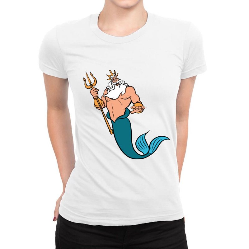 King Triton Ladies Fitted T-Shirt by lotusbubble | Artistshot