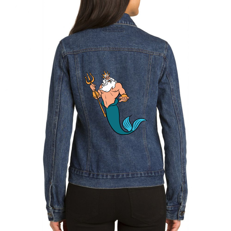 King Triton Ladies Denim Jacket by lotusbubble | Artistshot