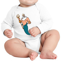 King Triton Long Sleeve Baby Bodysuit | Artistshot