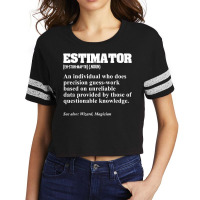 Estimator Estimating Calculations Jobs T Shirt Scorecard Crop Tee | Artistshot