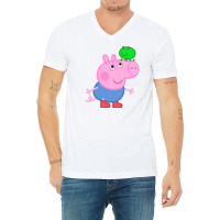 Peppi Pig V-neck Tee | Artistshot