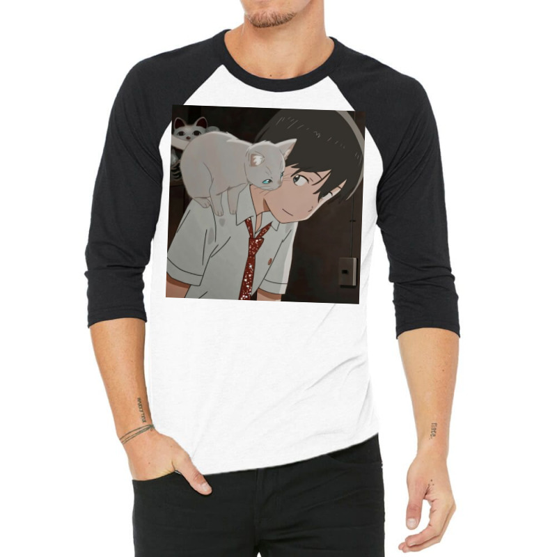 Nakitai Watashi Wa Neko Wo Kaburu 3/4 Sleeve Shirt | Artistshot