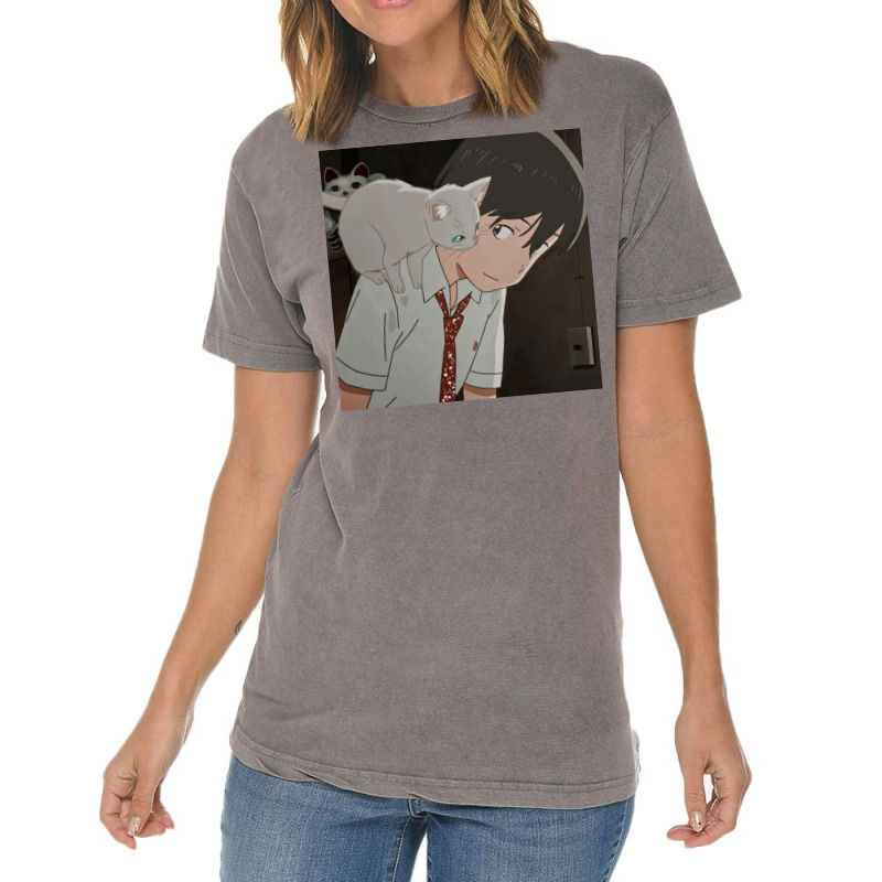 Nakitai Watashi Wa Neko Wo Kaburu Vintage T-shirt | Artistshot