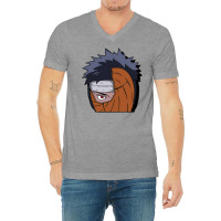 Anime Peeker  Purple And Black Hair V-neck Tee | Artistshot