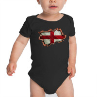 England Flag Inside Wall Baby Bodysuit | Artistshot