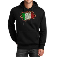 Italy Flag Inside Wall Unisex Hoodie | Artistshot