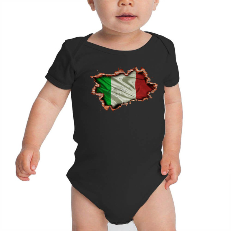 Italy Flag Inside Wall Baby Bodysuit by autlu2024 | Artistshot