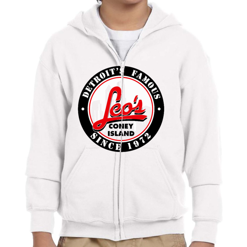 Leo's Coney Island Youth Zipper Hoodie by daniellepaine | Artistshot