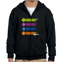 Splatoon Inkling Teams Squid Color Streaks Youth Zipper Hoodie | Artistshot