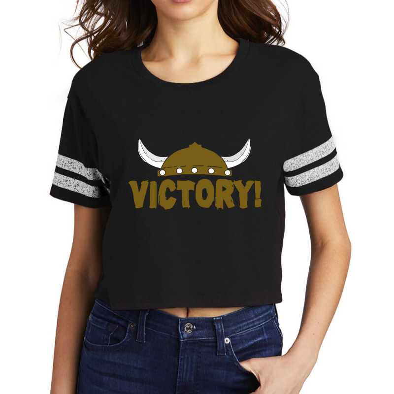 Entourage Viking Victory Scorecard Crop Tee | Artistshot