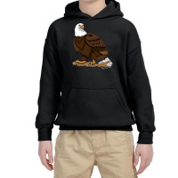 Eagle Stone Eagle Sea Eagle Fish Eagle Gripper Bird Bird Of Pullover H Youth Hoodie | Artistshot