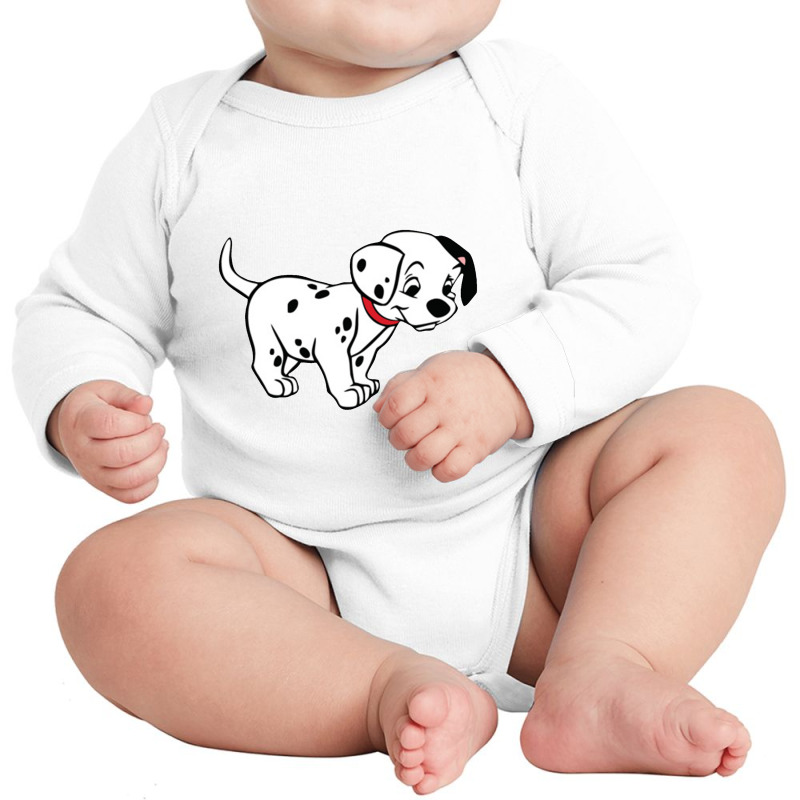 Dalmatian Long Sleeve Baby Bodysuit by terrorbytes | Artistshot