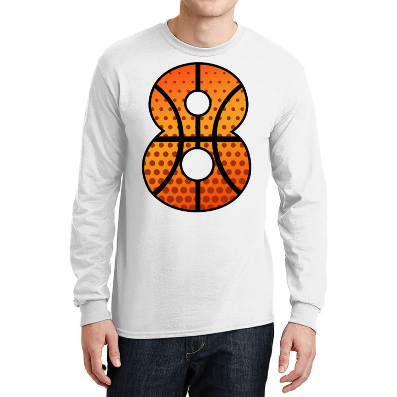 Basketball Number Eight Long Sleeve Shirts by nbobatiga | Artistshot