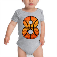 Basketball Number Eight Baby Bodysuit | Artistshot