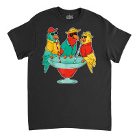 Funny Parrots Drinking Birds Hawaii Tropical Bird Lover Gift T Shirt Classic T-shirt | Artistshot