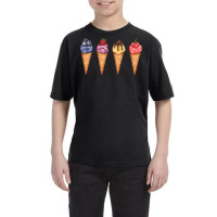 Assorted Ice Cream Cones T  Shirt Assorted Ice Cream Cones Set   Blueb Youth Tee | Artistshot