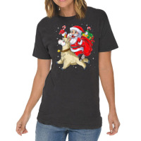 Unicorn Pony Fa La La Llama Christmas Santa Llamacorn Unicorn Girls 7 Vintage T-shirt | Artistshot