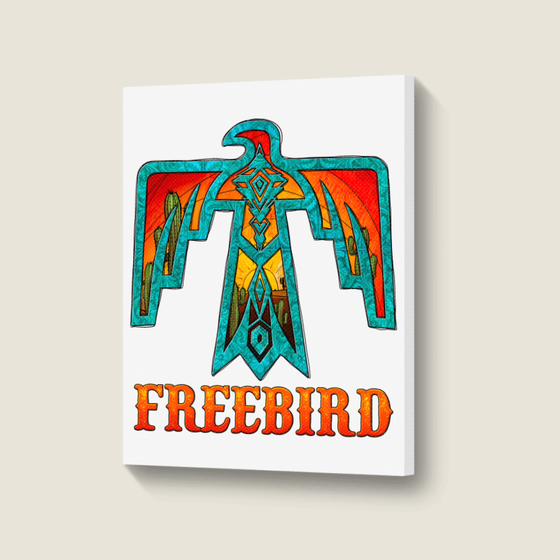 Thunderbird Freebird Portrait Canvas Print | Artistshot