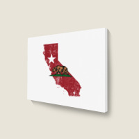 California Map Landscape Canvas Print | Artistshot